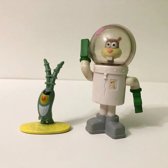 Assorted Spongebob Squarepants Figures Bobble  Square Head Keychain Toys - Picture 14 of 16